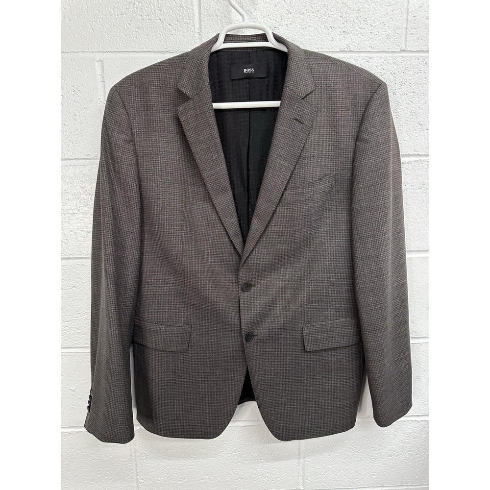 Hugo Boss Huge 2 Button 100% Wool Suit Jacket / Men's US Size 46 R